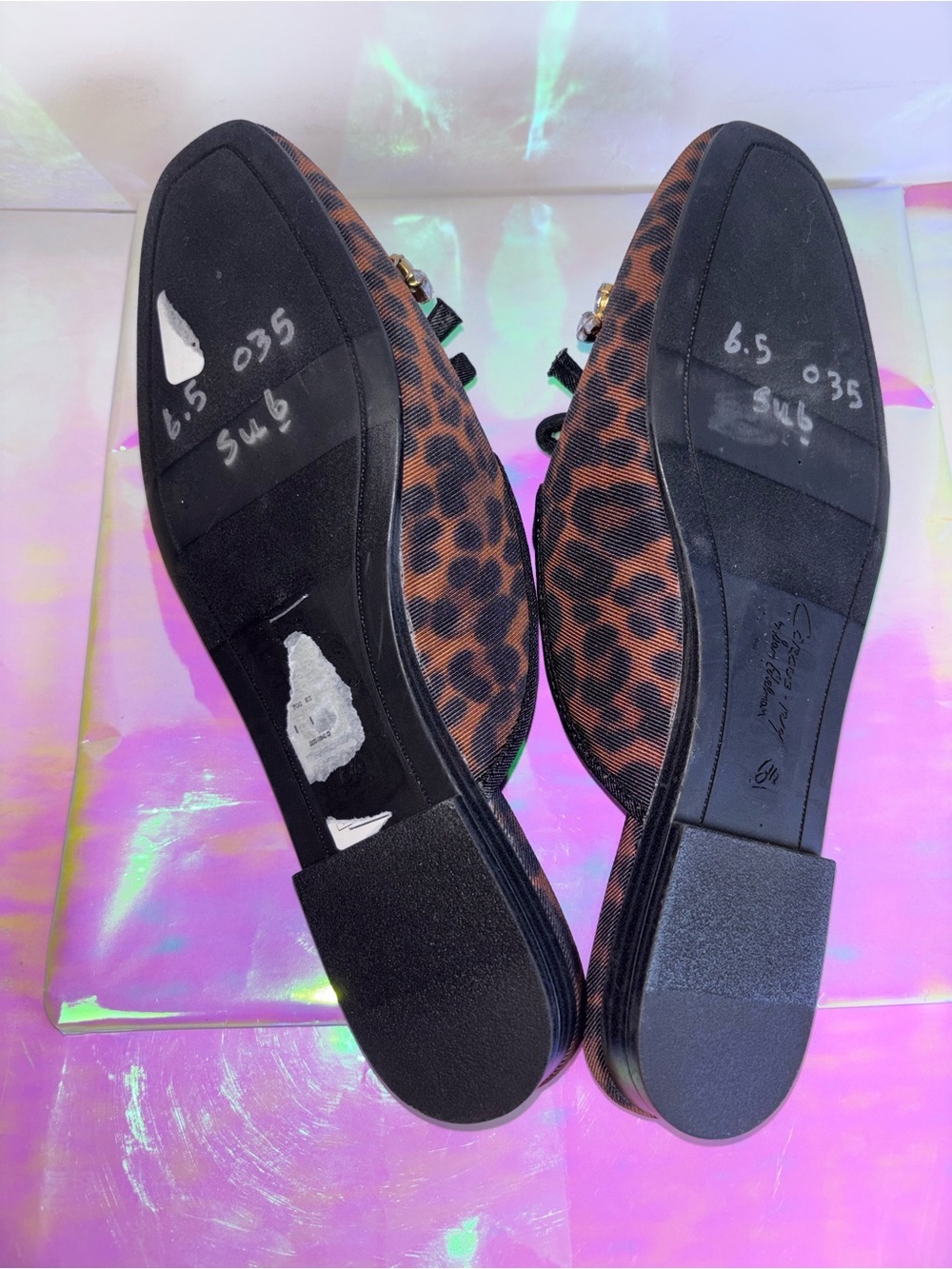 Circus by Sam Edelman Leopard Crystal-Embellished Slip-On Mules - Brown - Picture 8 of 13